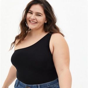 Torrids Black One Shoulder Tank